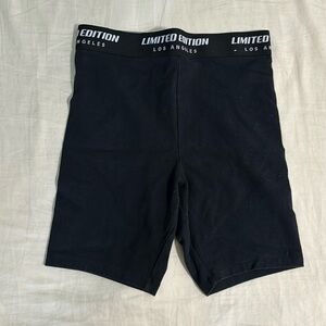 Black Biker Shorts from forever 21, worn once, perfect condition. Size S